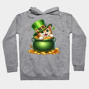 St Patricks Day Savannah Cat Hoodie